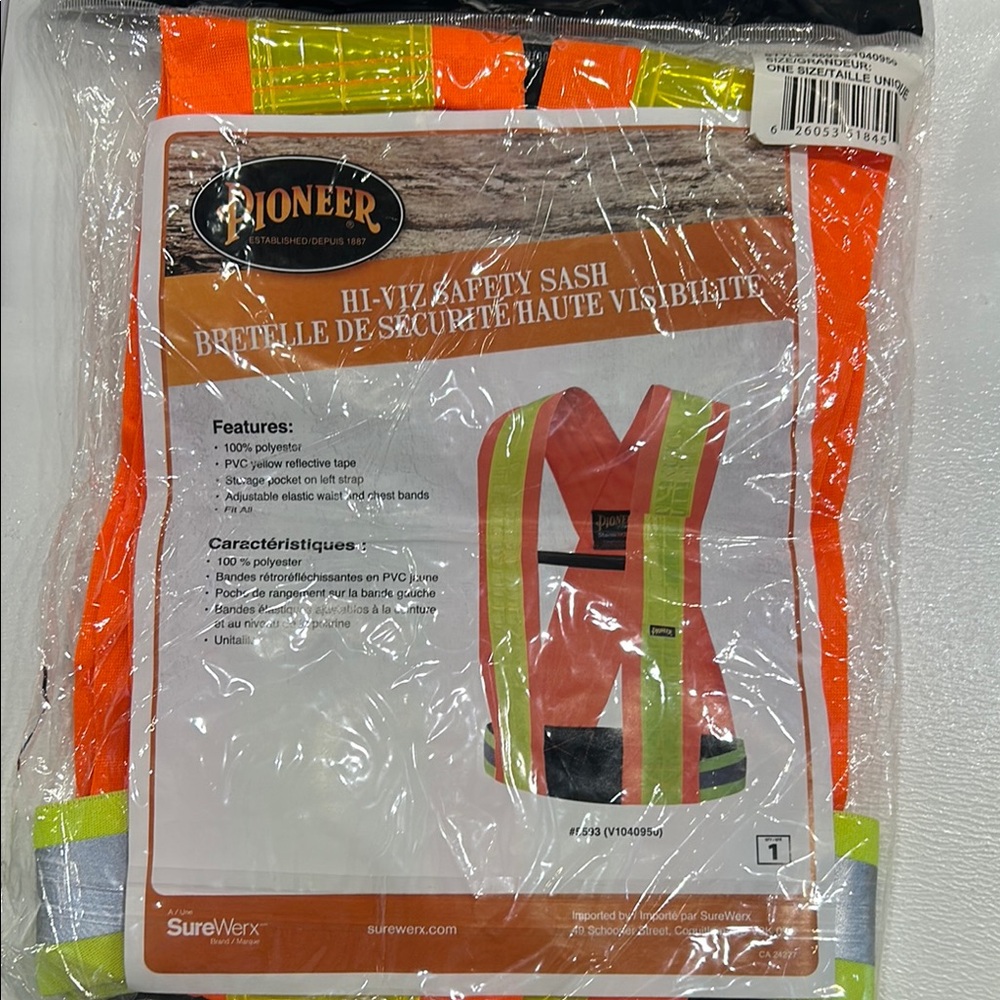 Pioneer Hi-Viz Safety Sash